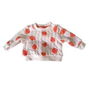 Cat & Jack Baby Strawberry Print Sweater | Size: 0-3 Months
